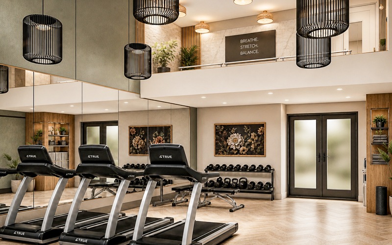 Gym Fitness Room with Cardio