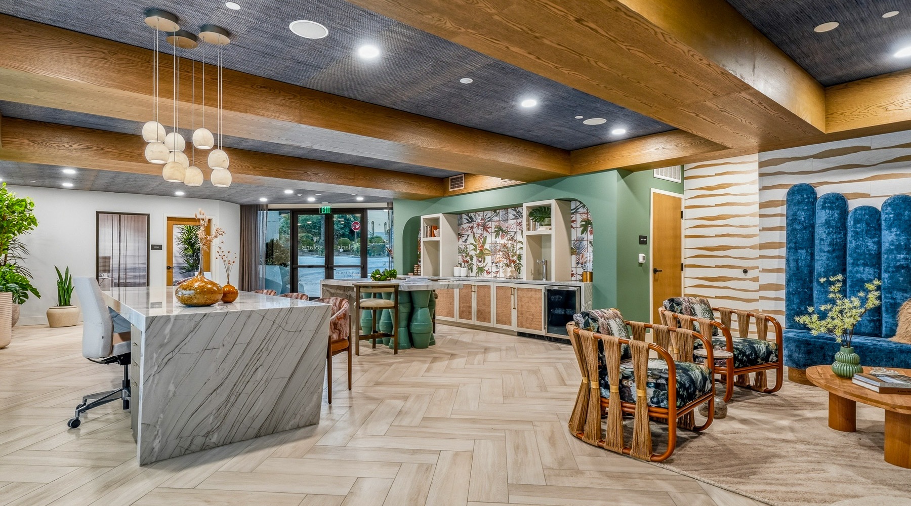 Beautiful Leasing Office with lounge seating