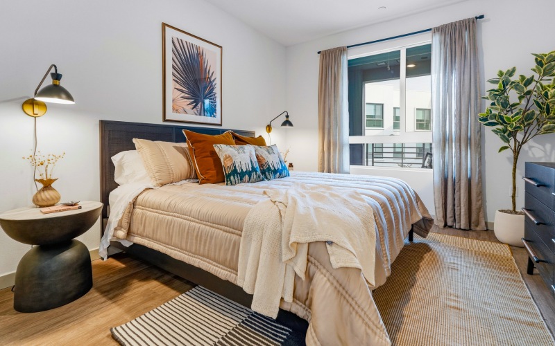 Unit Bedroom with Large Bed