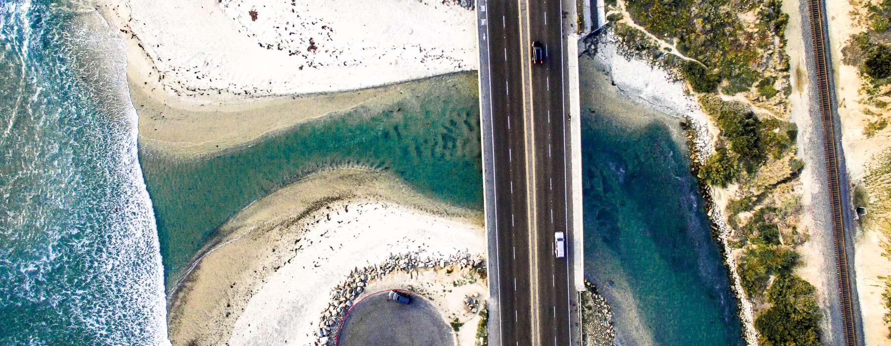 Birdseye Cardiff Reef Drone Shot